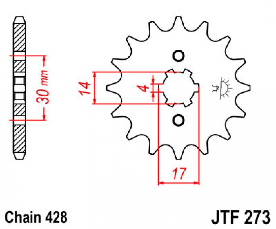 JT lánckerék JTF273.15