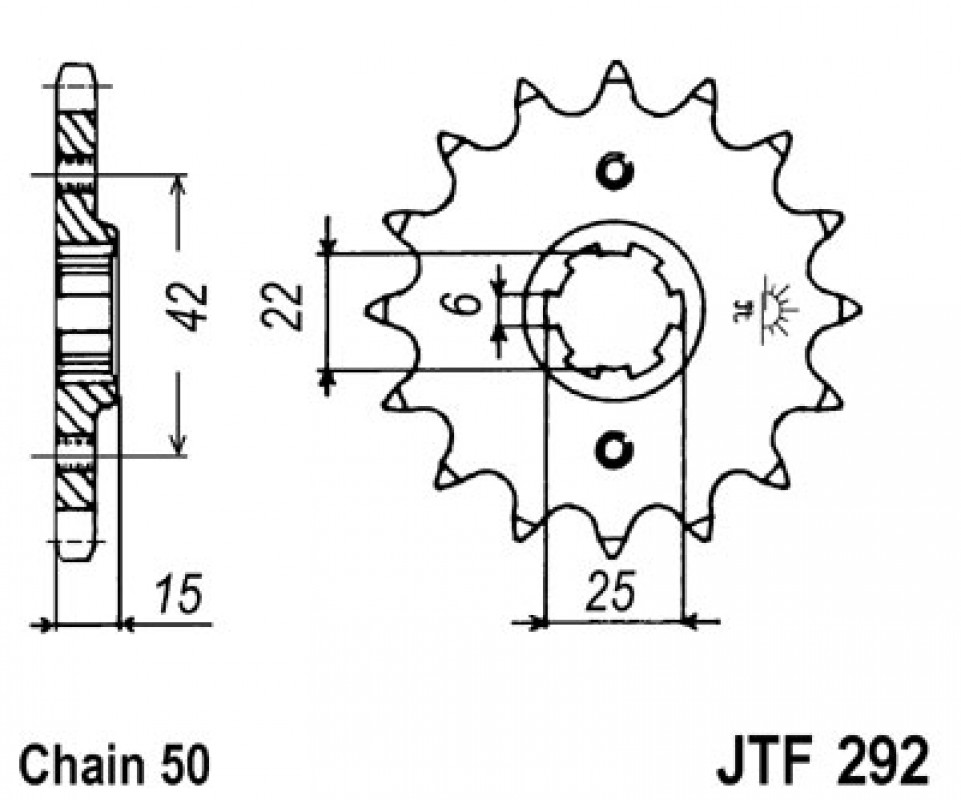 JT lánckerék JTF292.16